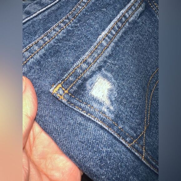 TOMMY JEANS| Izzy High Rise Slim jeans Y2K VTG Raw Hem Size 25x30 EUC - Picture 13 of 14